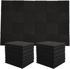 72 PACK 12″X12″X1″ Acoustic Foam Panels Wedge Studio Soundproofing Wall Tiles US