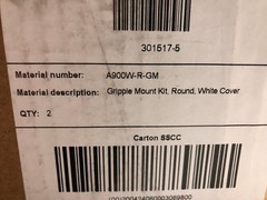 NEW Shure A900W-R-GM Gripple Suspension Mount Kit White Round Cover