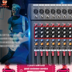 8/12/16 Channel USB Bluetooth Live Studio Audio Mixer Mixing Console Sound Pro