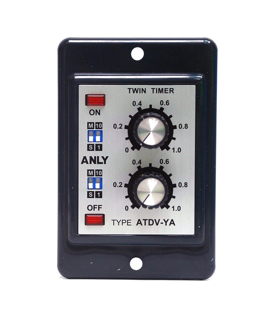 1pc Industrial Twin Timer ATDV-YA 1S ~ 10M AC240V 50/60Hz ANLY Taiwan 240VAC