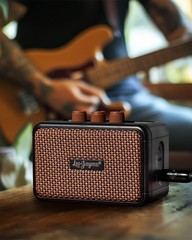 Leo Jaymz Mini Guitar Amplifier – 5W Dual Speaker BT Wireless Black