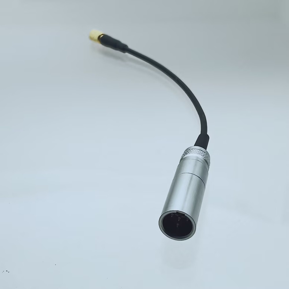 Microdot male to Mini-XLR TA4M 4pin plug 6″ audio RF cable for Microphones