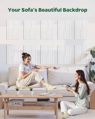 Acoustic Panels for Walls, Ceilings & Doors, 6 Pack Self-Adhesive Sound Absor…