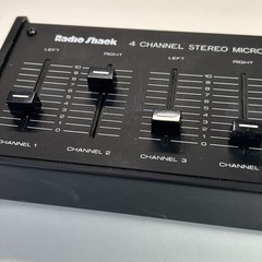 4 Channel Stereo Microphone Mixer Realistic 32-1105A Radio Shack Tandy Tested