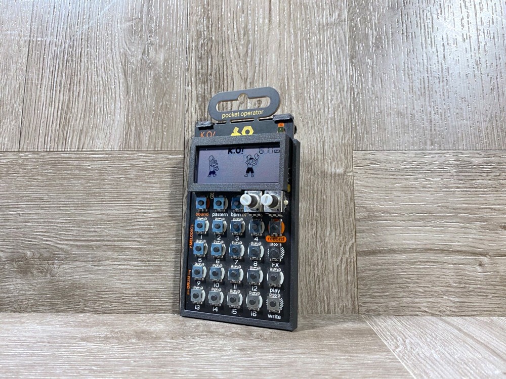 T.E. Pocket Operator Ultra Minimal Case & LCD Protector – Color BLACK – USA