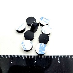 13mm Round Stick on Rubber Bumper Feet 5mm Thick Spacers 3M Backed Foot Pads