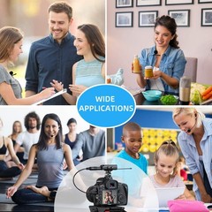 Headset Microphone with 3.5mm Locking Screw Plug, Unidirectional Microphone M…