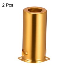 2 x 9Pin Ceramic Vacuum Tube Socket 53mm Shield for 12AX7 12AU7 Tube Yellow