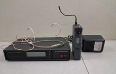Sennheiser ew100 Wireless System Transmitter EM100 w/ Bodypack SK100 & Headset