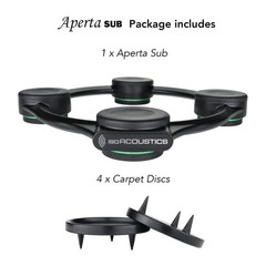 Aperta Sub Speaker Amplifier Stand 80lbs Black Acoustic Isolation Stands