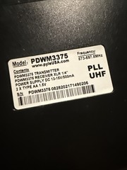 Pyle Premier Series Wireless Microphone System 573-597.8mhz