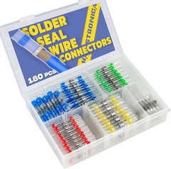 180PCS Solder Seal Wire Connectors-haisstronica Blue,Green,Red,Yellow,White