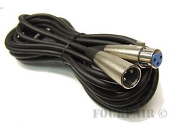 10ft – Shielded 3-Pin XLR Extension Microphone Mic Audio Cable Cord Male Female