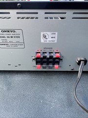 Onkyo M-5100 Discrete Output Stage / Stereo Power Amplifier 8 Ohms 110w Per Chan
