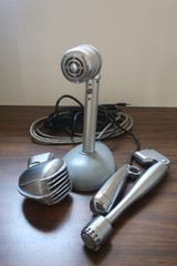 Lot 4 Vintage Mics Microphone Shure Turner Electro-Voice Realistic Bullet Harp