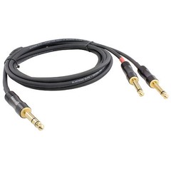 Blastking CQB2QU-3 3 Ft Single 1/4″ Balanced to Dual 1/4″ Interconnect OFC Cable