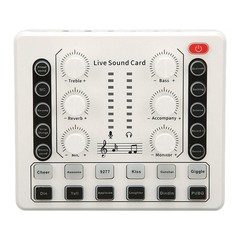 Live Sound Card Multiple Effects Voice Changer For Streaming/KTV