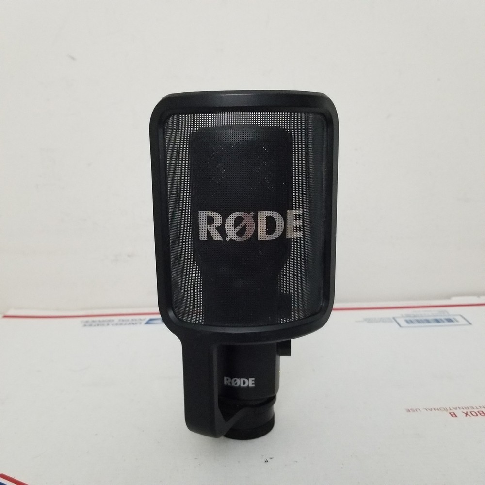 Rode NT-USB Condesnder Professional Microphone with Filter Wired Tested Working