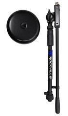 Rockville Podcast Recording Studio Desktop Microphone Mic Stand, Round Base+Boom