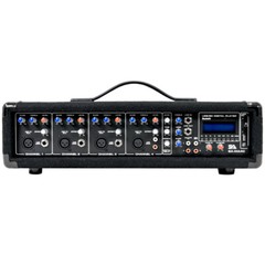 4 Channel 200 Watt Powered PA Head Mixer with Bluetooth Remote and Effects FX