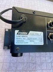 FOSTEX 2016 16-Channel Rack Mount ￼ Line Mixer, Made In Japan, Rare Vintage Unit