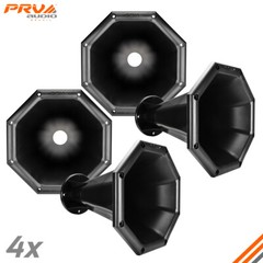 4x PRV Audio WGP22-50X BLACK 2″ Exit Waveguide 2 inch Driver 4 Bolt Horn