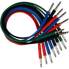 Rapco Horizon StageMASTER TRS TT Patch Cable 8Pack 2 ft.