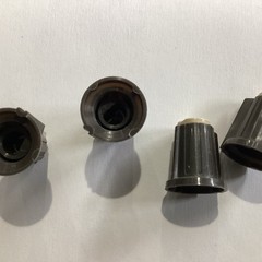 Qty 4 ORIGINAL TEAC Tan Knobs Part for Tascam M312 Style Mixer D-Shaft