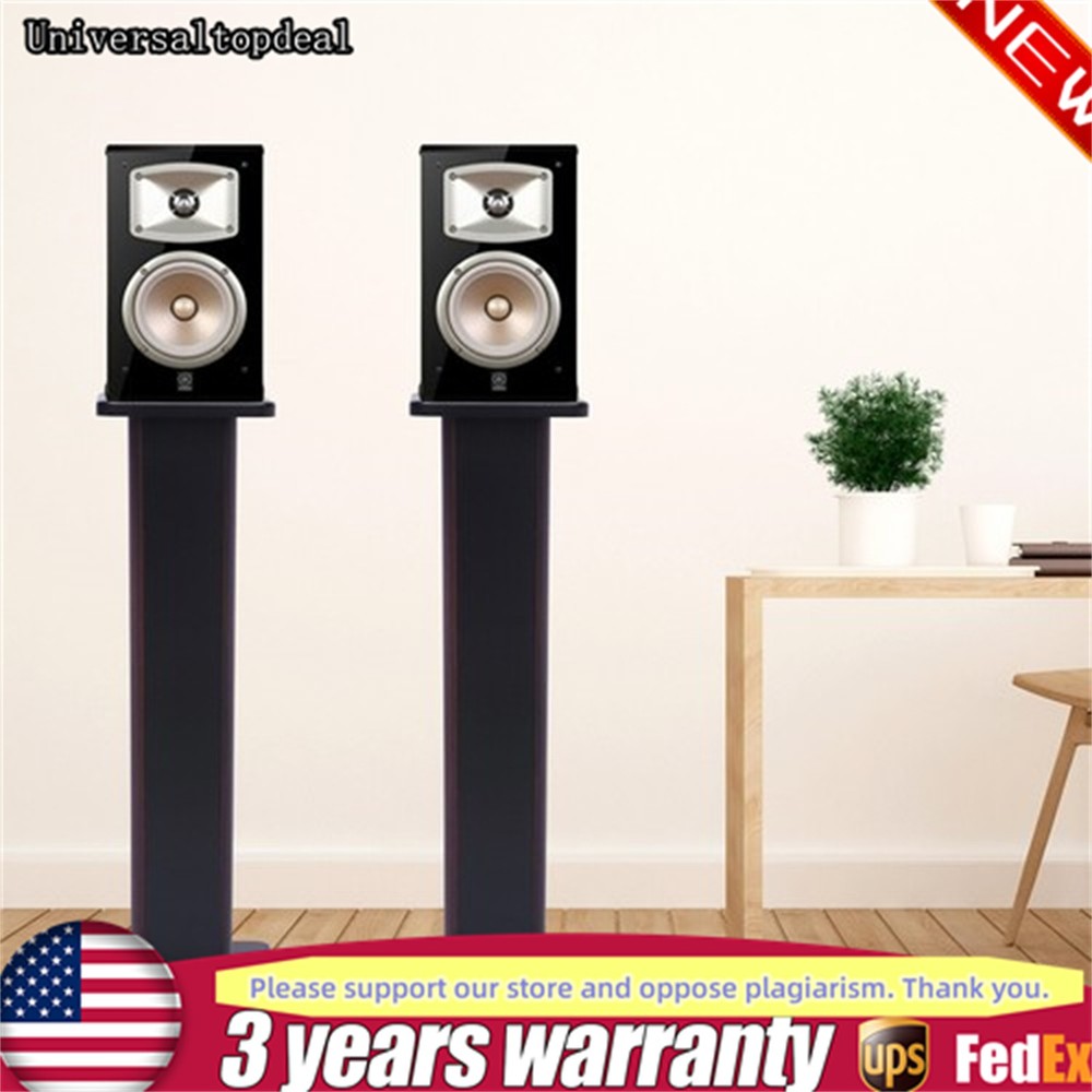 1 Pair 28″ Column Bookshelf Floor Speaker Stands Home Theater Speaker Bookshelf