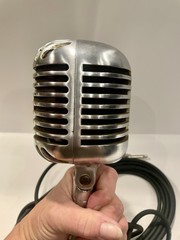 Vintage 1940’s Shure Brothers 55 FATBOY microphone w/Cable Very Good Condition