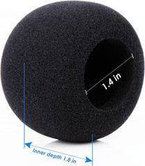 Zoom H1n Recorder Foam & Furry Indoor/outdoor Windscreen Muf