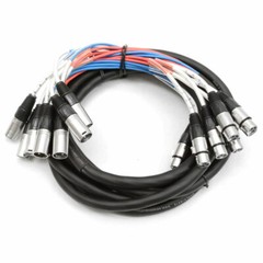 NEW 8 CHANNEL XLR SNAKE CABLE – 15 Feet Pro Audio Patch