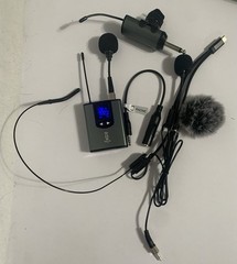 Wireless Headset MPH-05 YM-2 Lavalier Microphone System Tested Preowned V2