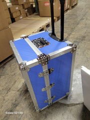 Flight Road Case Protective Padded Equipment Storage Box with Lock and Wheels