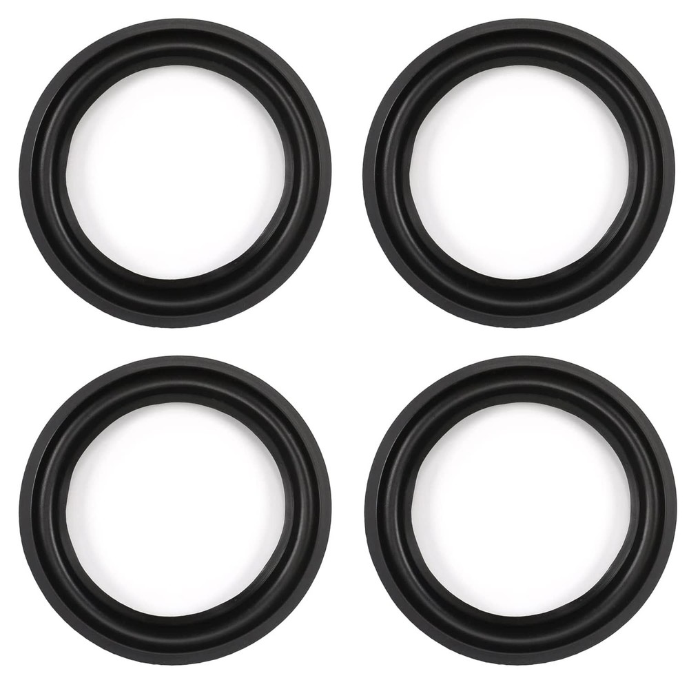 Fielect 5 Inch Speaker Rubber Edge Surround Rings Replacement Parts 5″, Black