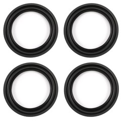 Fielect 5 Inch Speaker Rubber Edge Surround Rings Replacement Parts 5″, Black