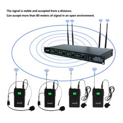 14CH Audio Mixer Pro Recording Stage Mixing Console 4CH Stage Headset Microphone