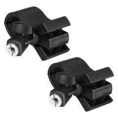 Mic Holder 32mm-60mm Plastic Interface with 1/4 Metal Adapter Black 2 Pcs