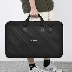 Versatile Black DJ Controller Case with Carry Handle and Smooth Zipper Closure