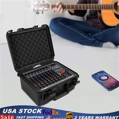 8-Channel Professional Bluetooth Live Studio Audio Mixer USB Mixing Console