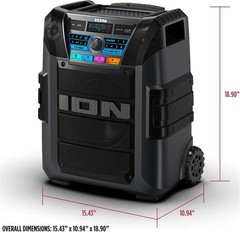 Ion Audio Tailgater XL Portable Bluetooth Party Speaker with Karaoke Microphone