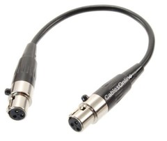 Mini XLR 3-Pin Female to Mini XLR 3-Pin Female Pro Audio Cable