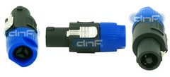 1 Pack 4 Pin 4 Pole Speaker Conductor Male Audio Plug Speakon Connector Adapter