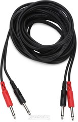 Hosa CPP-206 Stereo Interconnect Cable – Dual 1/4″ TS Male to Same – 20′