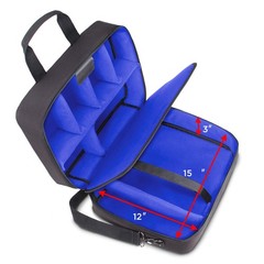USA GEAR RODECaster Pro Case – Hold Podcaster, Mixer, Microphones, More (Blue)