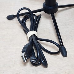 Blue Snowball Ice USB Condenser Microphone Black with Stand & USB Cable Tested