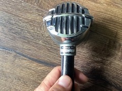 NOS NEW IN BOX Vintage Astatic JT-30 Bullet Crystal Microphone W/ Stand