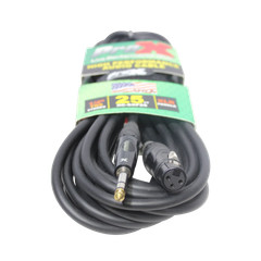 Pro X 25 Ft. Balanced 1/4″ TRS to XLR3-F High Performance Audio Cable