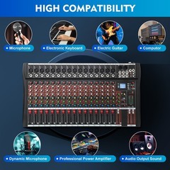 16 Channel Professional Powered Mixer Power Mixing 16 DSP USB NEW