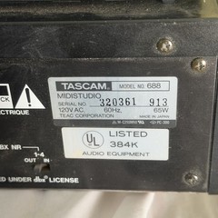 TASCAM MIDI STUDIO 688 8 Track Cassette MTR Analog Mixer Untested For Parts